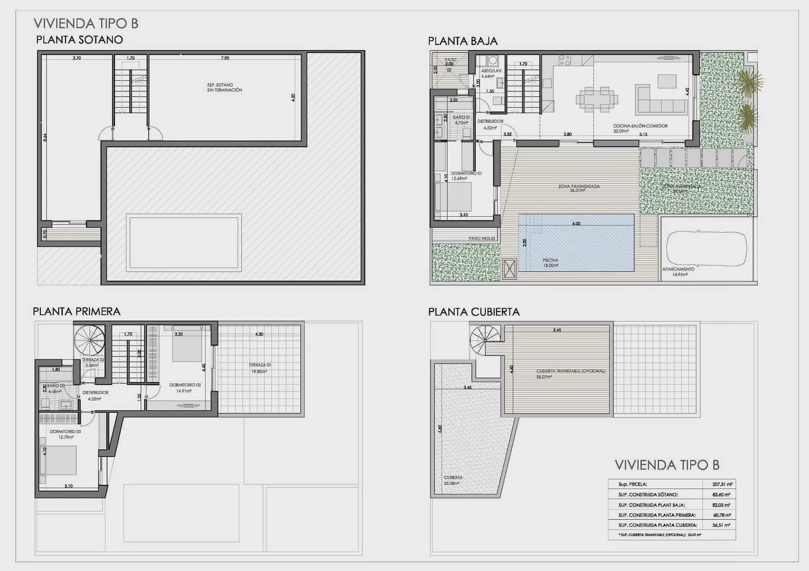 3 makuuhuone Paritalo myytävänä paikassa Bigastro mukana 
autotalli - 368 000 € (Ref: 9851027)