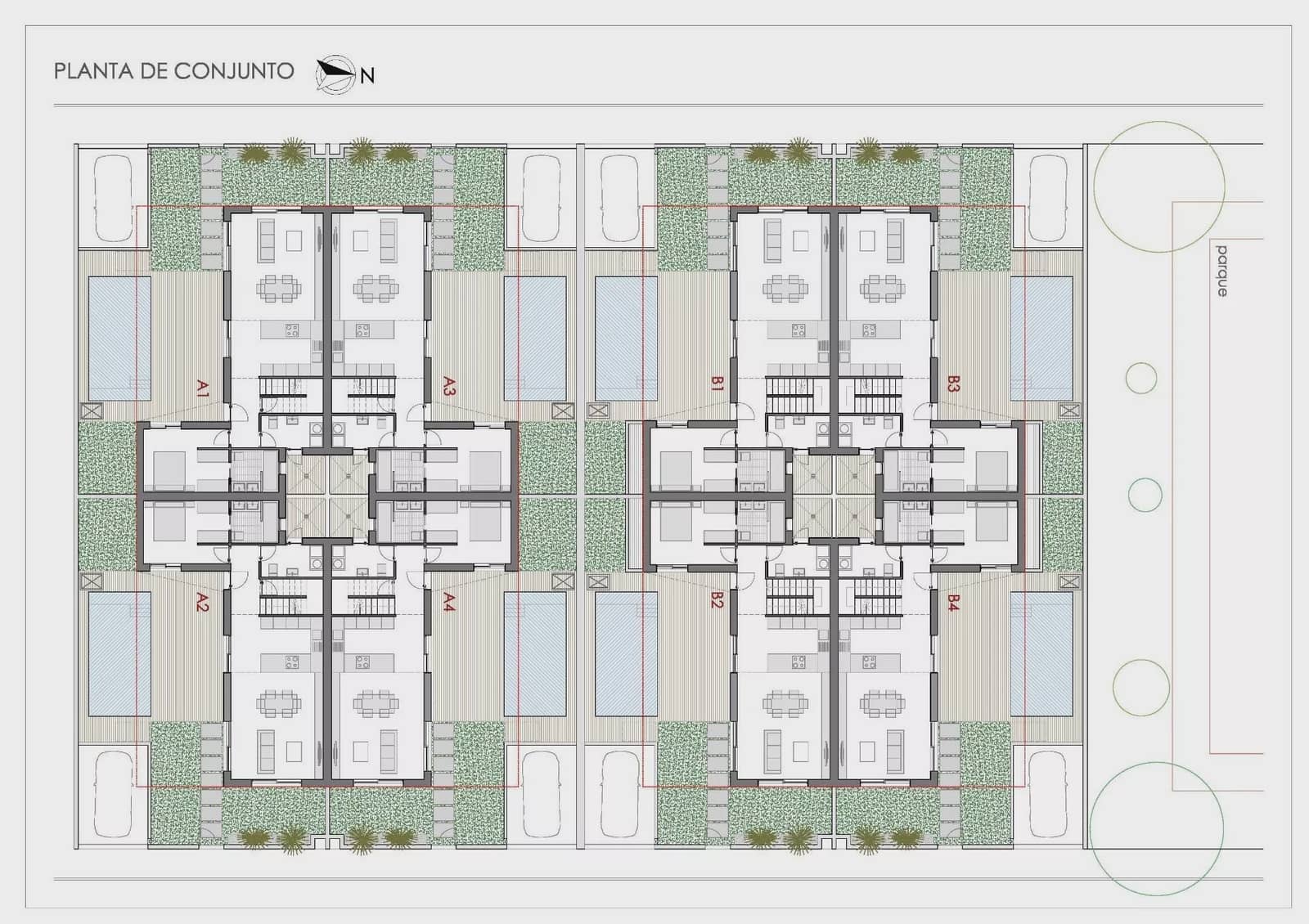 3 makuuhuone Paritalo myytävänä paikassa Bigastro mukana 
autotalli - 328 000 € (Ref: 9851028)