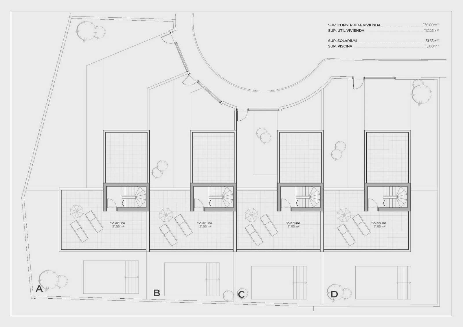 3 soveværelse Semi-Rækkehus til salg i Mazarron med swimmingpool garage - € 289.000 (Ref: 9869952)