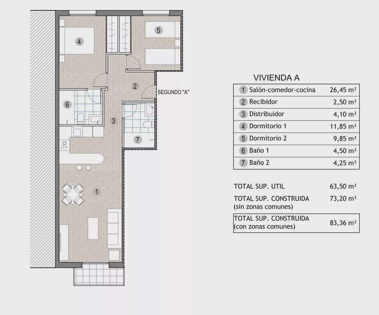 2 bedroom Beach Apartment for sale in Puerto de Mazarron - € 215,000 (Ref: 9888741)