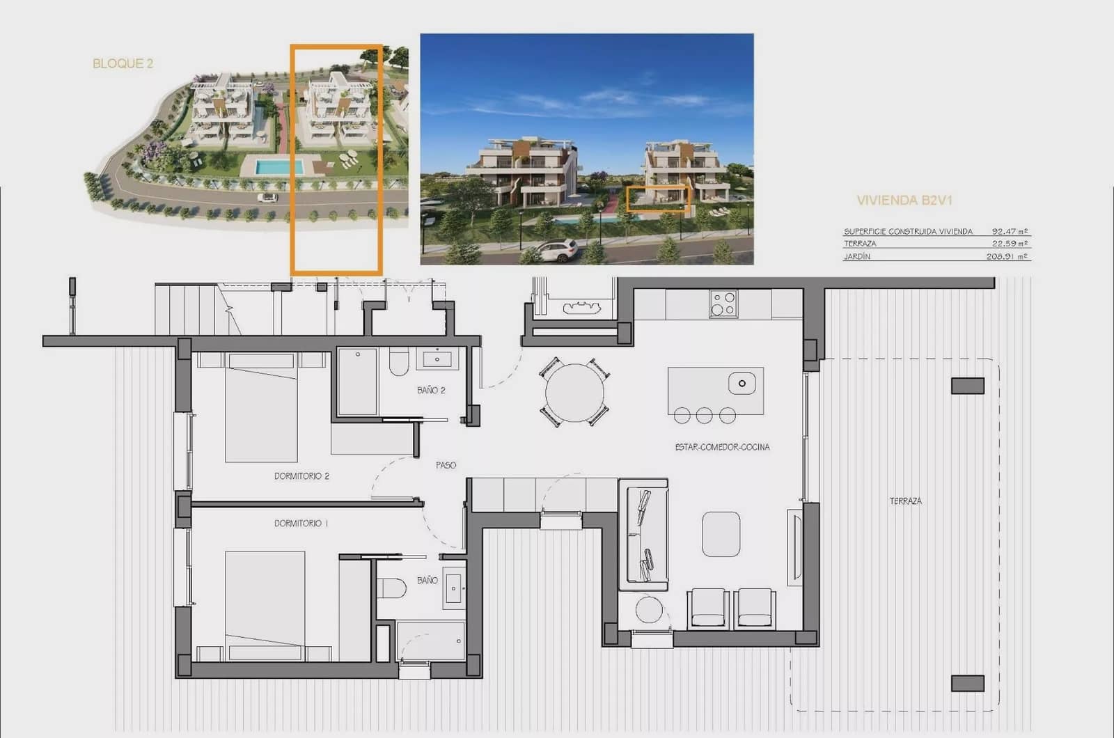 2 slaapkamer Appartement te koop in Hacienda del Alamo met zwembad garage - € 234.900 (Ref: 9909380)