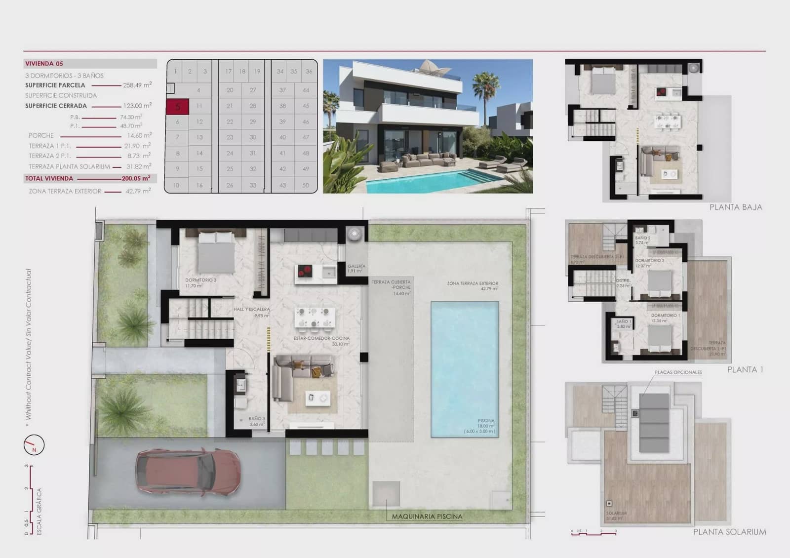 3 soveværelse Villa til salg i Ciudad Quesada med swimmingpool garage - € 588.000 (Ref: 9909393)