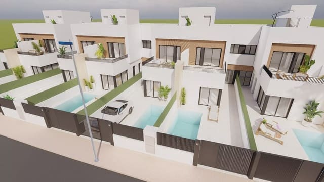 3 soveværelse Rækkehus til salg i Santiago de la Ribera, San Javier med swimmingpool garage - € 409.900 (Ref: 9909401)