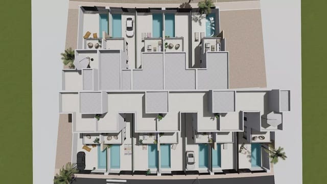 3 soveværelse Rækkehus til salg i Santiago de la Ribera, San Javier med swimmingpool garage - € 409.900 (Ref: 9909401)
