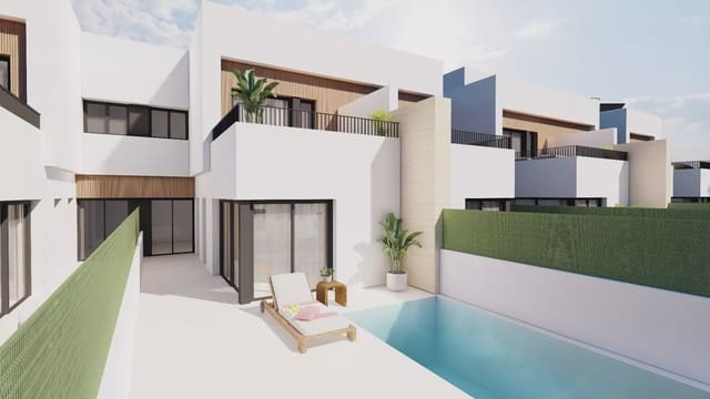 3 soverom Rekkehus til salgs i Santiago de la Ribera, San Javier med svømmebasseng garasje - € 369 900 (Ref: 9909402)