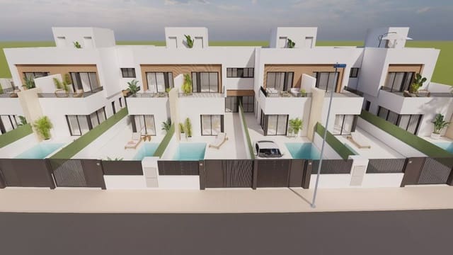 3 soverom Rekkehus til salgs i Santiago de la Ribera, San Javier med svømmebasseng garasje - € 369 900 (Ref: 9909402)