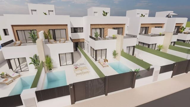3 soverom Rekkehus til salgs i Santiago de la Ribera, San Javier med svømmebasseng garasje - € 369 900 (Ref: 9909402)