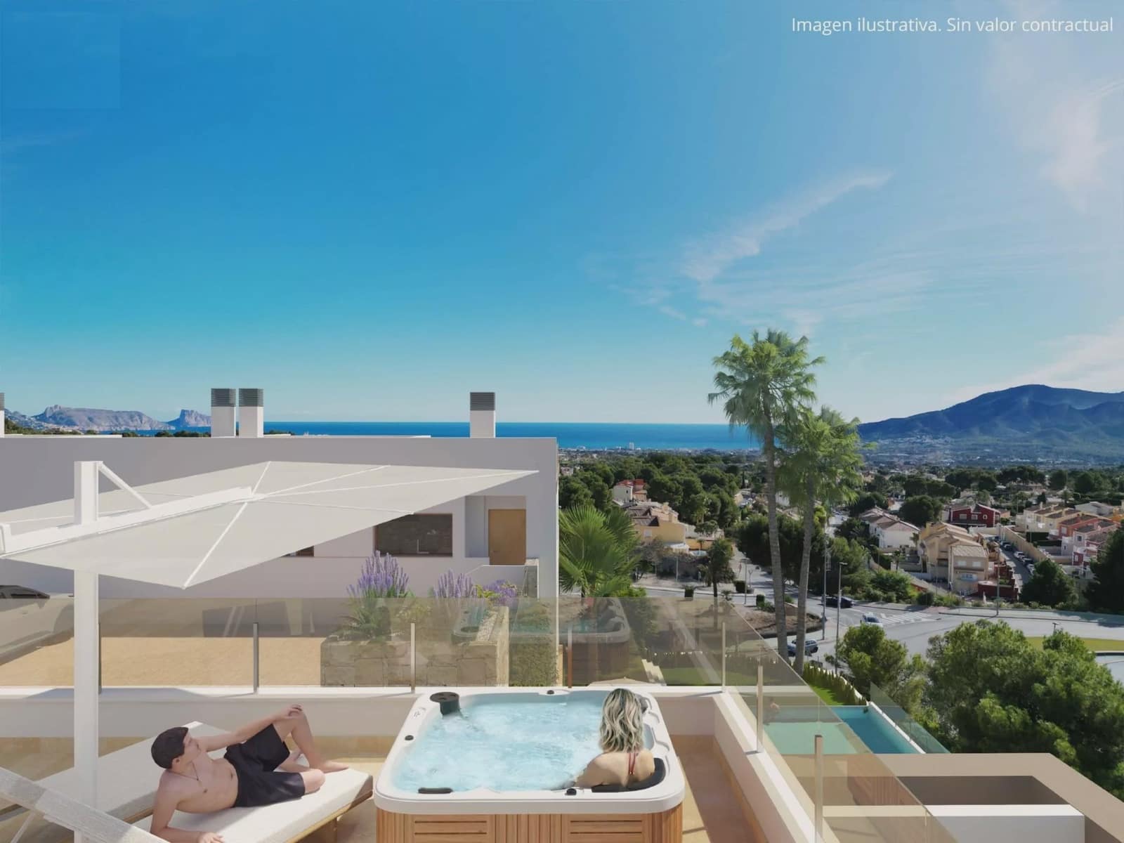 4 camera da letto Villetta Bifamiliare in vendita in La Nucia con piscina - 465.000 € (Rif: 9909403)