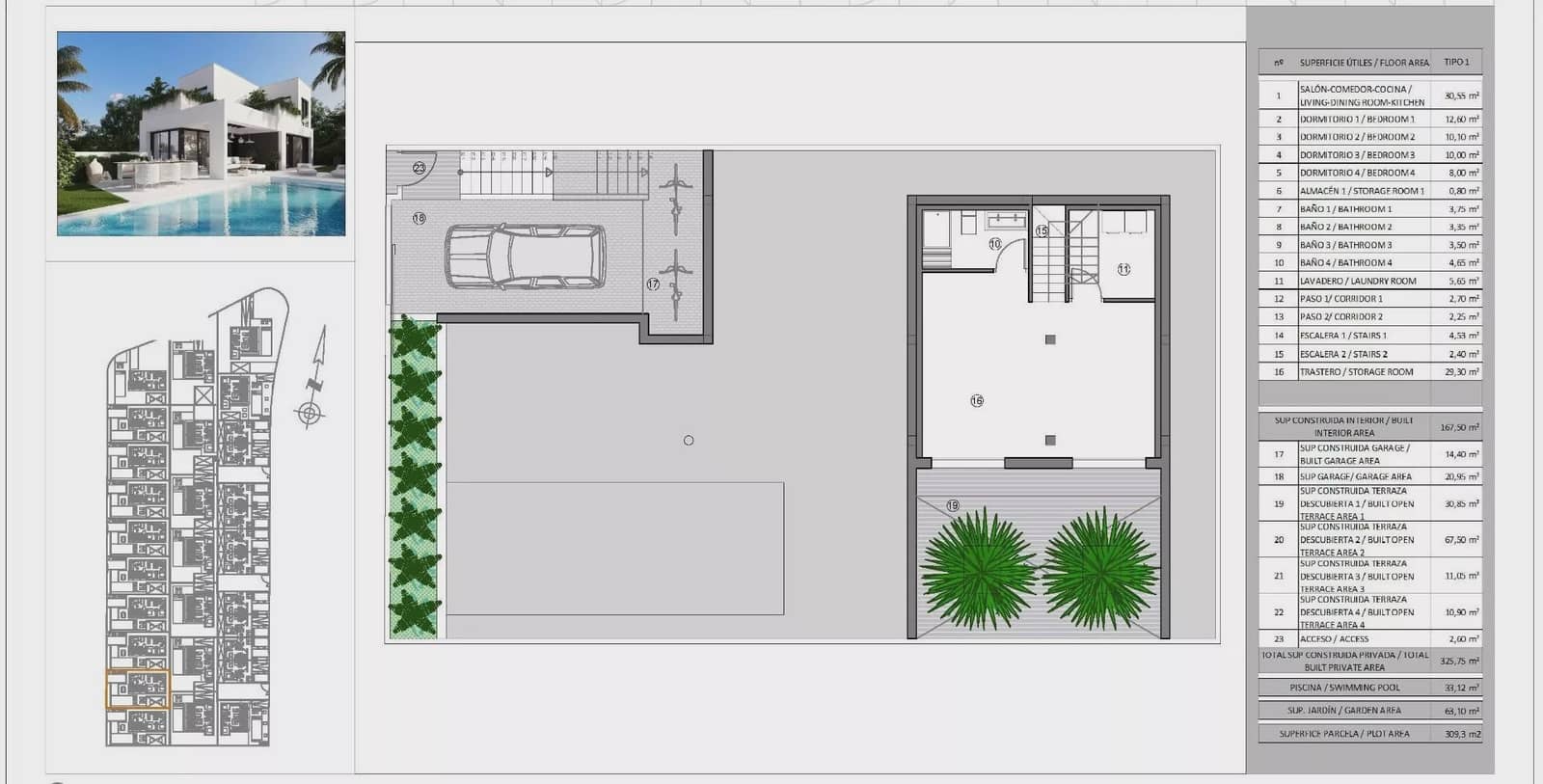 5 soveværelse Villa til salg i Finestrat med swimmingpool garage - € 765.000 (Ref: 9909404)