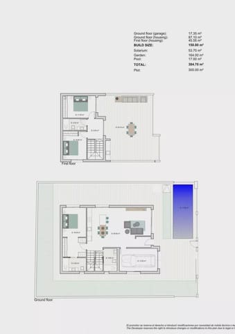 Chalet de 3 habitaciones en Centro, Los Alcázares en venta con piscina garaje - 590.000 € (Ref: 9909405)