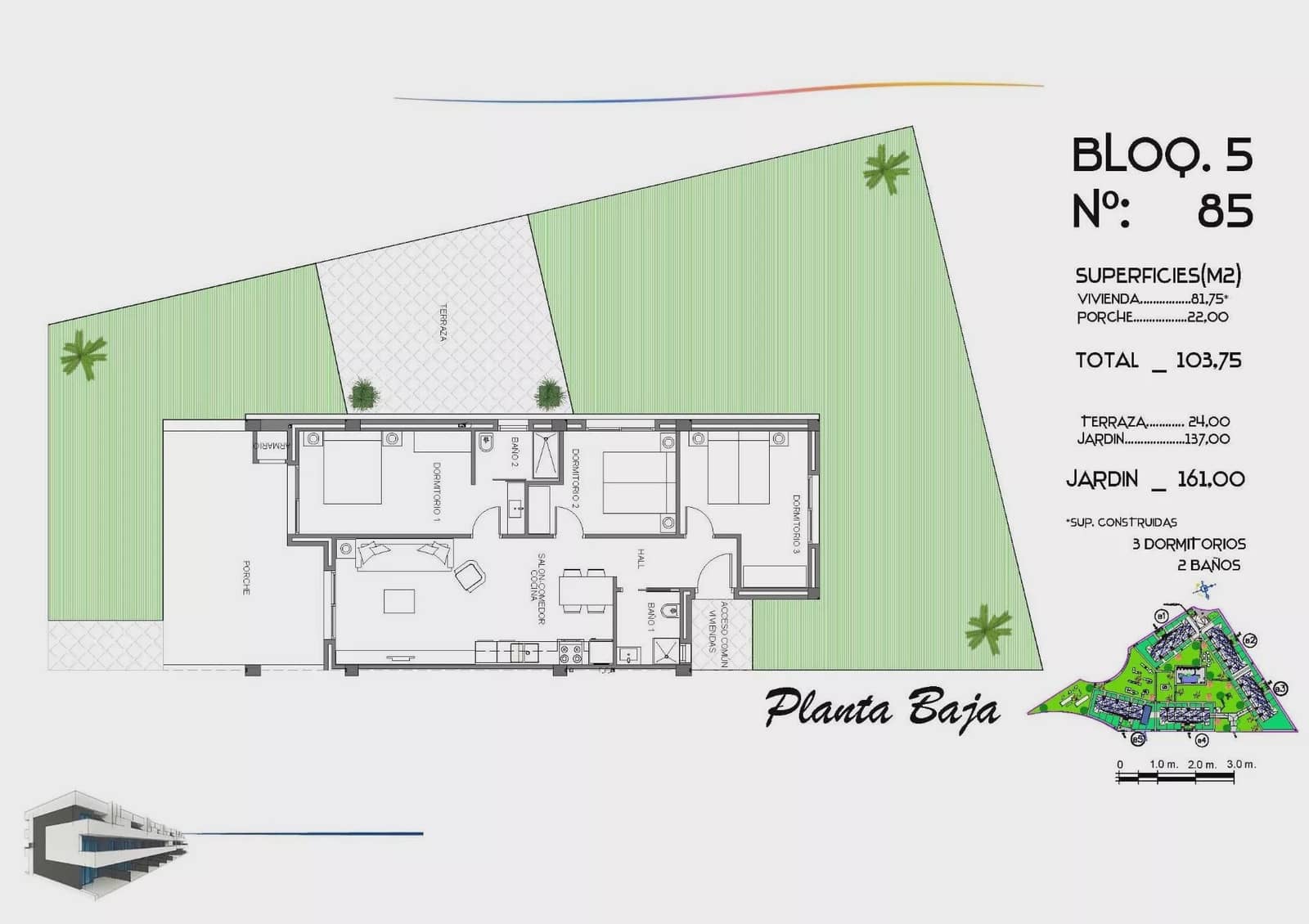Apartamento de 3 habitaciones en Guardamar del Segura en venta con piscina garaje - 252.000 € (Ref: 9909755)