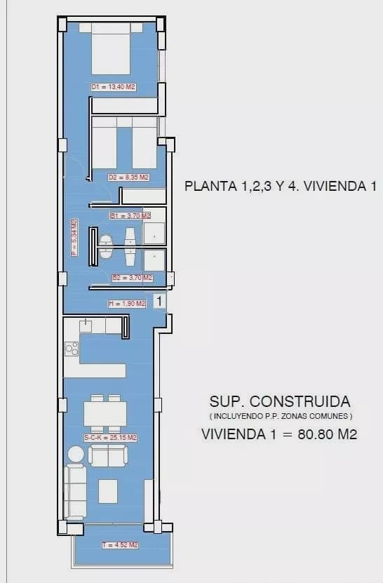 2 chambre Appartement à vendre à Torrevieja avec piscine - 250 480 € (Ref: 9923190)