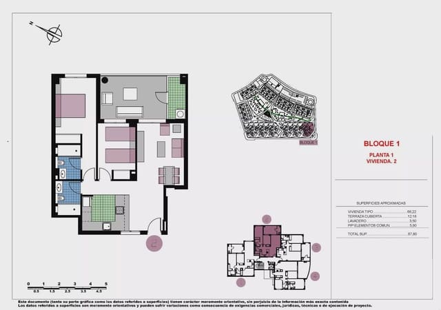 2 soveværelse Lejlighed til salg i Mil Palmeras, Pilar de la Horadada med swimmingpool - € 365.000 (Ref: 9933731)