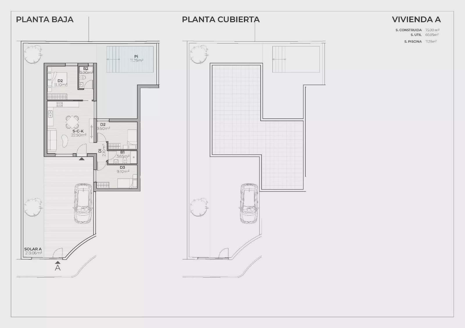 Pareado de 3 habitaciones en Mazarrón en venta con piscina garaje - 259.900 € (Ref: 9933734)