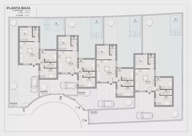 Pareado de 3 habitaciones en Mazarrón ciudad, Mazarrón en venta con piscina garaje - 259.900 € (Ref: 9933734)
