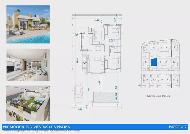 3 slaapkamer Villa te koop in San Fulgencio met zwembad garage - € 395.000 (Ref: 9938458)