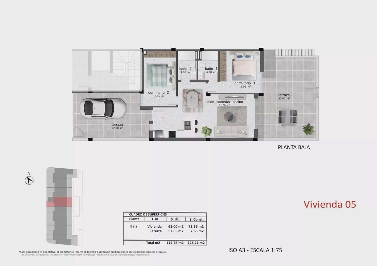 2 chambre Bungalow à vendre à Pilar de la Horadada avec piscine garage - 304 900 € (Ref: 9943792)