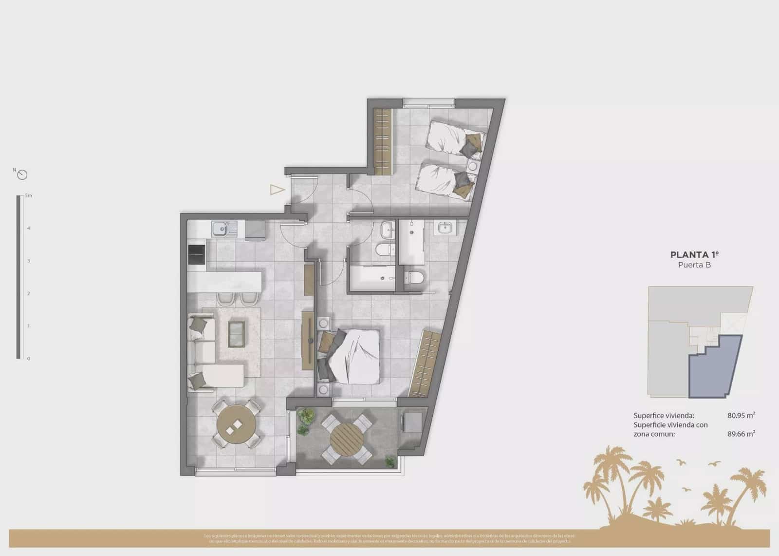 2 soverom Leilighet til salgs i Guardamar del Segura med svømmebasseng - € 332 500 (Ref: 9954851)