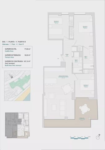3 sovrum Lägenhet till salu i Centro Urbano, La Villajoyosa / Vila Joiosa - 620 000 € (Ref: 9967891)