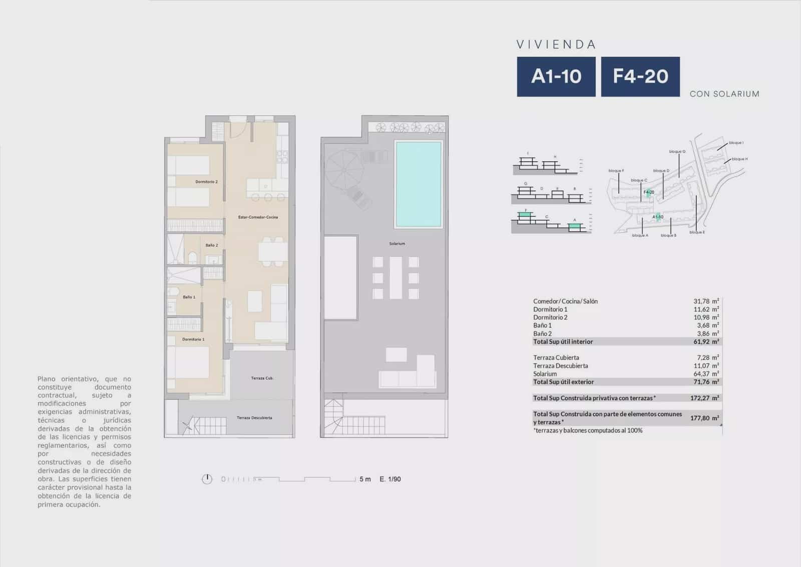 Apartamento de 2 habitaciones en Alfaz del Pi / L'Alfàs del Pi en venta con piscina garaje - 327.000 € (Ref: 9968575)