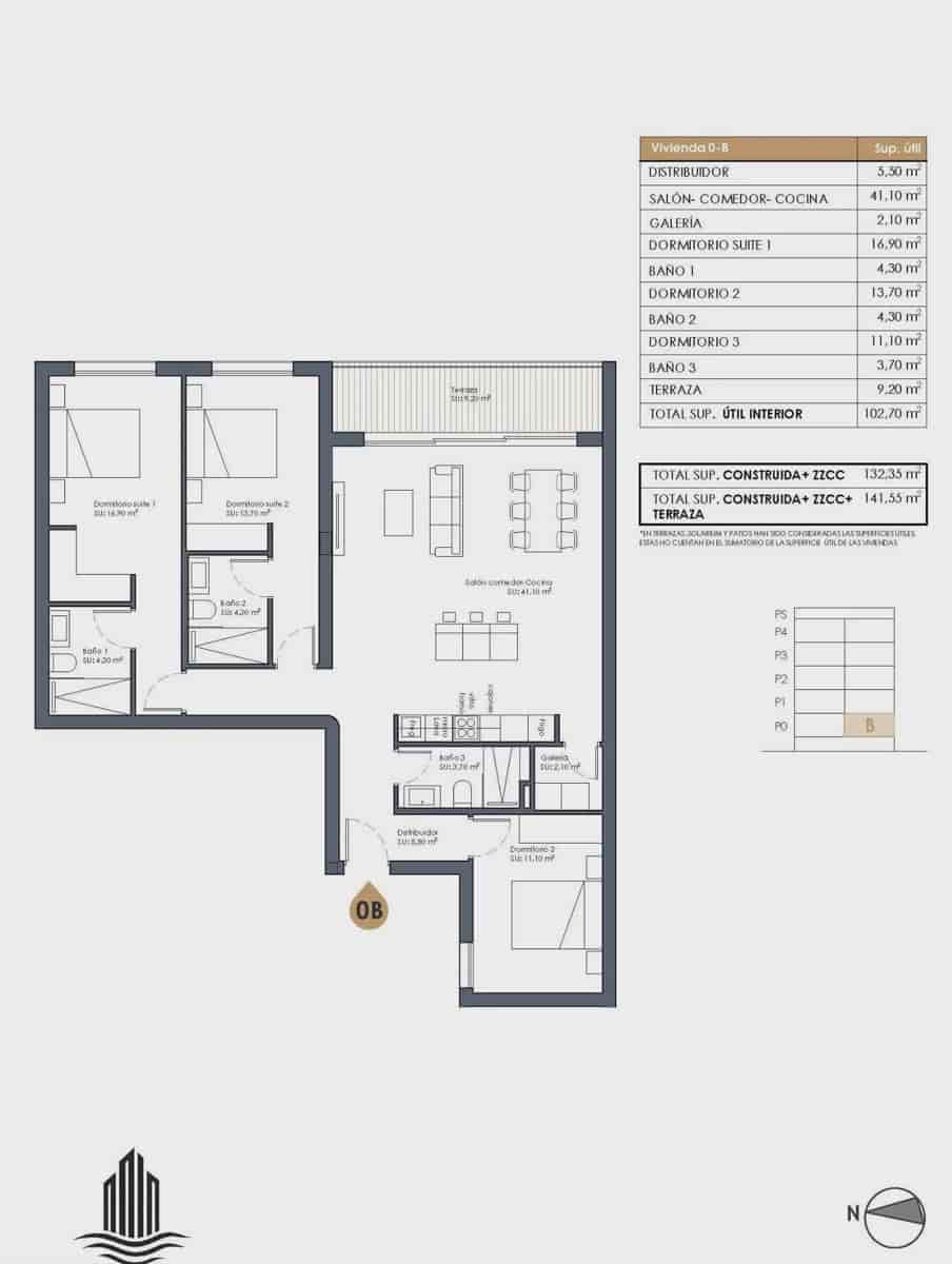 3 soverom Leilighet til salgs i Guardamar del Segura med svømmebasseng - € 445 000 (Ref: 9975960)