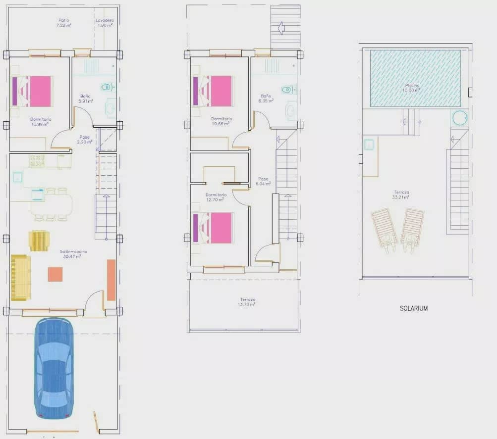 3 soveværelse Byhus til salg i San Pedro del Pinatar med swimmingpool garage - € 379.000 (Ref: 9997127)
