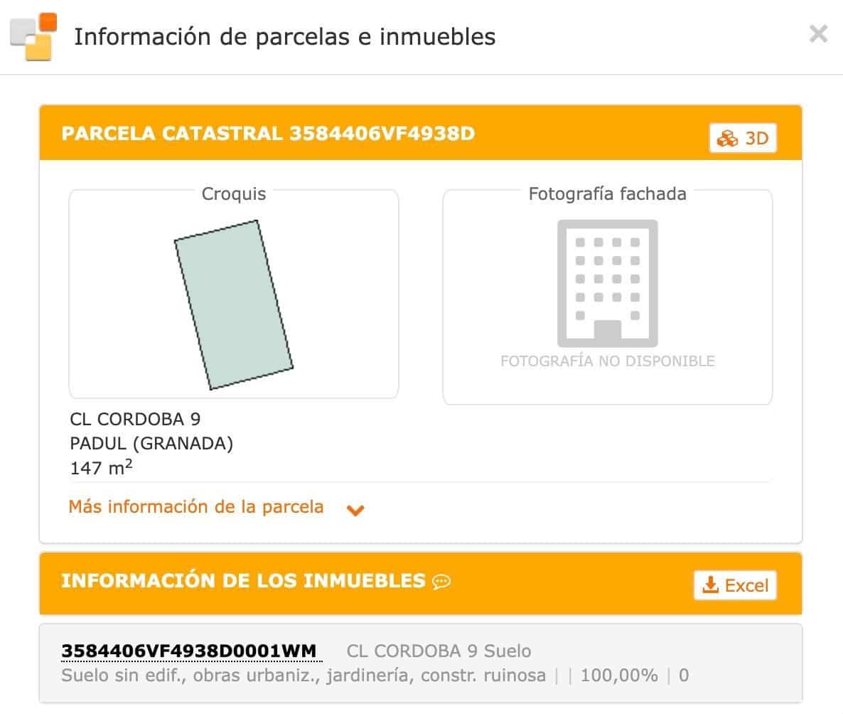 Solar/Parcela en Padul en venta - 44.100 € (Ref: 9543341)