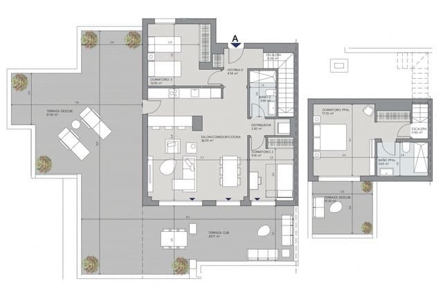 2 soveværelse Lejlighed til salg i Torremuelle, Benalmádena med swimmingpool garage - € 585.000 (Ref: 7486228)
