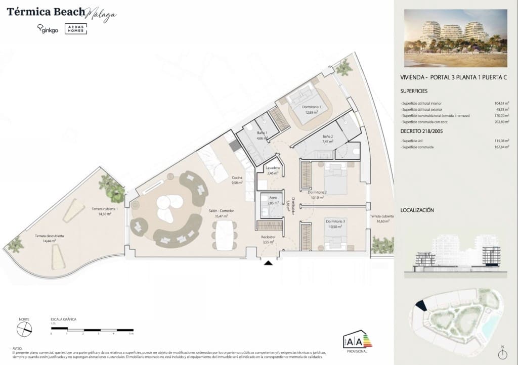 3 bedroom Apartment for sale in Malaga city with pool garage - € 1,300,000 (Ref: 9236175)