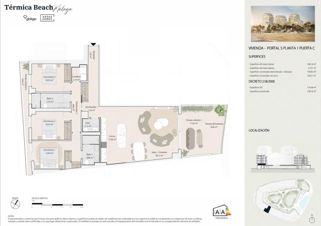 3 bedroom Apartment for sale in Malaga city with pool garage - € 1,300,000 (Ref: 9236175)