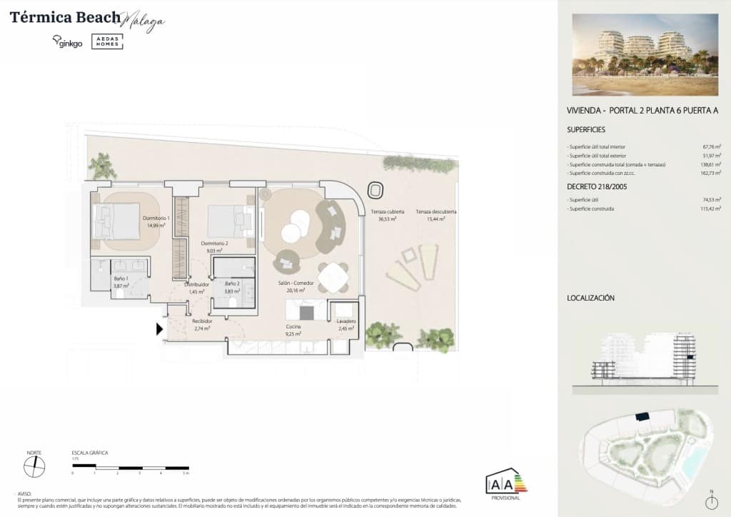 2 soverom Leilighet til salgs i Malaga by med svømmebasseng garasje - € 1 190 000 (Ref: 9236177)