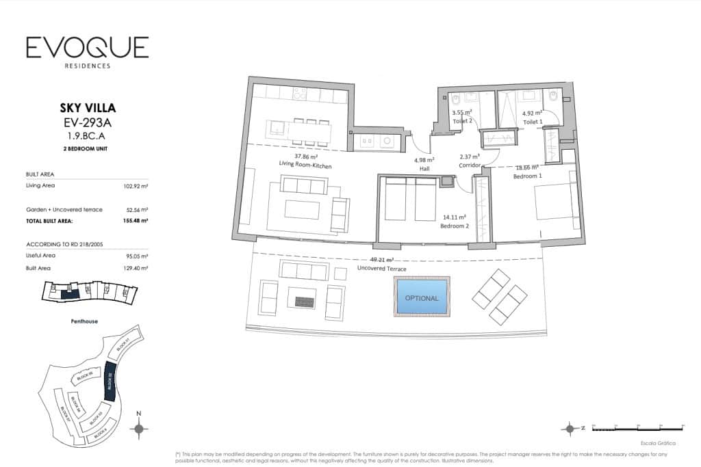 2 sovrum Lägenhet till salu i Fuengirola med pool garage - 550 000 € (Ref: 9251922)