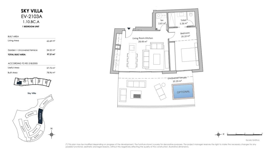 Apartamento de 1 habitación en Fuengirola en venta con piscina garaje - 490.000 € (Ref: 9251923)