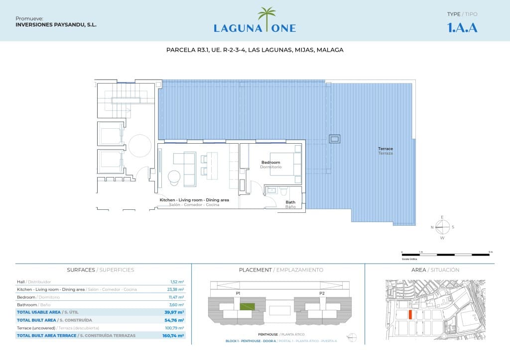 1 chambre Appartement à vendre à Mijas Costa avec piscine garage - 251 600 € (Ref: 9256821)
