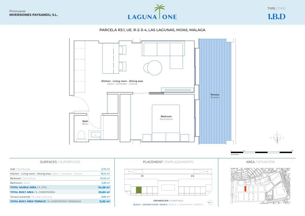 1 chambre Appartement à vendre à Mijas Costa avec piscine garage - 251 600 € (Ref: 9256821)