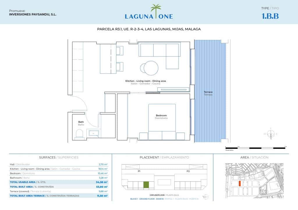 1 chambre Appartement à vendre à Mijas Costa avec piscine garage - 251 600 € (Ref: 9256821)