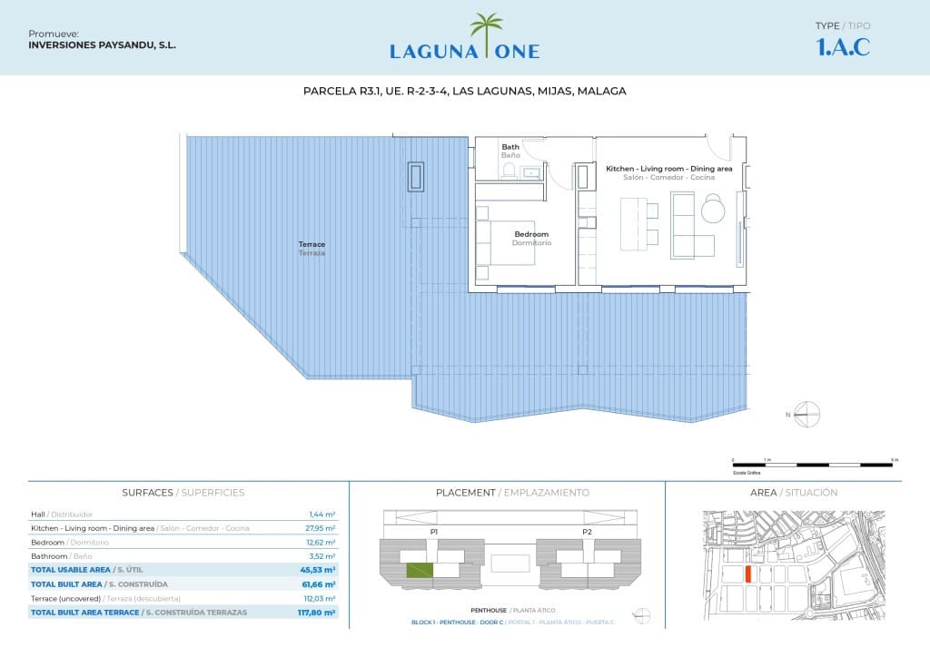 1 chambre Appartement à vendre à Mijas Costa avec piscine garage - 251 600 € (Ref: 9256821)