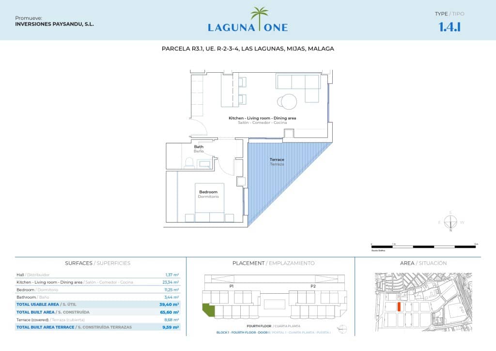 1 chambre Appartement à vendre à Mijas Costa avec piscine garage - 251 600 € (Ref: 9256821)