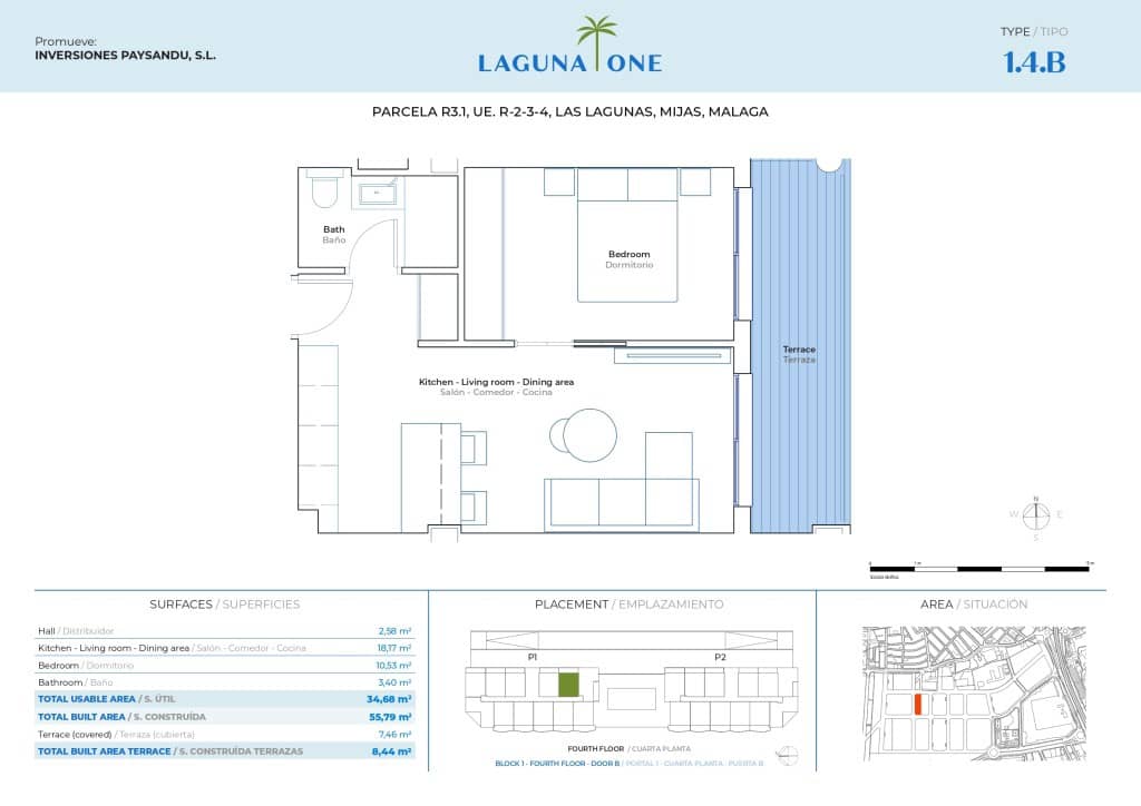 1 chambre Appartement à vendre à Mijas Costa avec piscine garage - 251 600 € (Ref: 9256821)