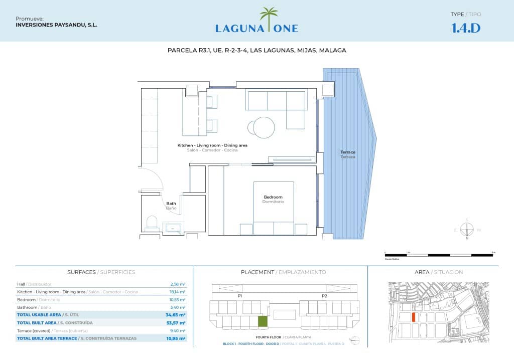 1 chambre Appartement à vendre à Mijas Costa avec piscine garage - 251 600 € (Ref: 9256821)