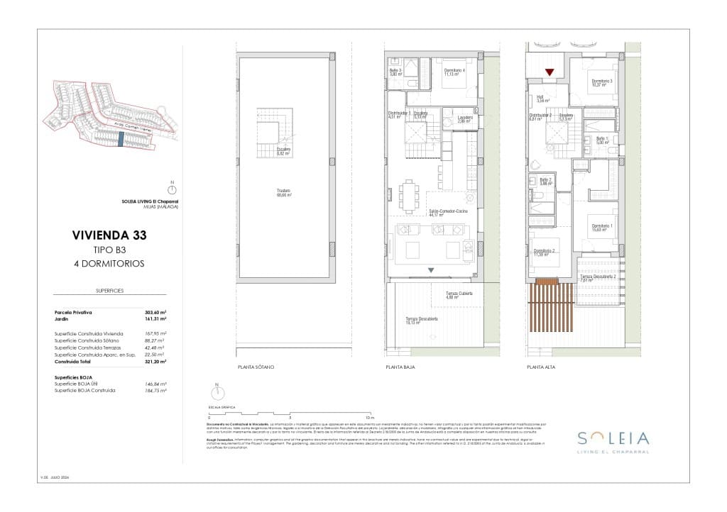 4 sovrum Hus till salu i Mijas Costa med pool garage - 1 053 000 € (Ref: 9291197)