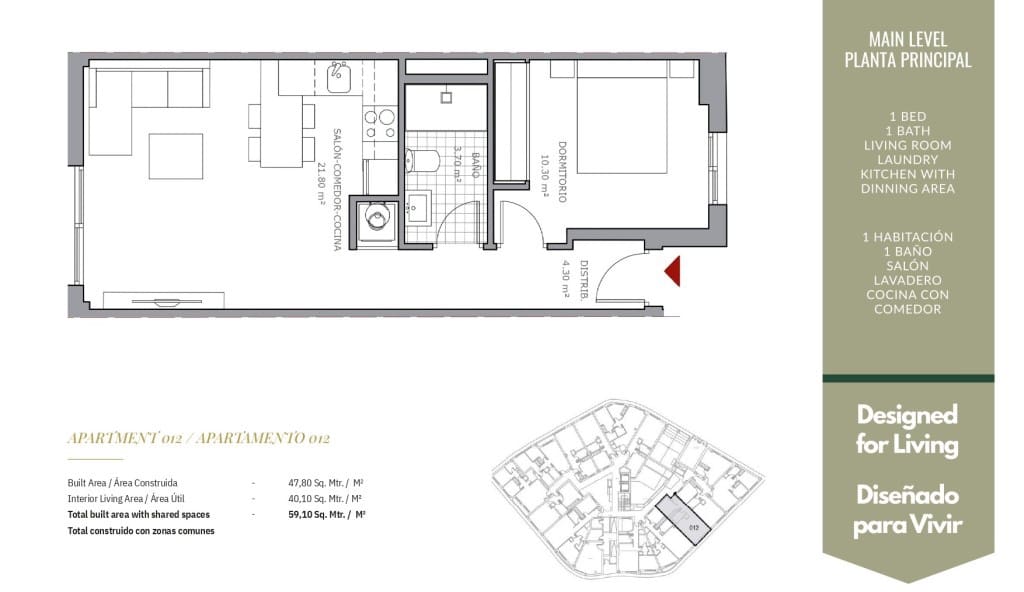 1 bedroom Apartment for sale in Mijas Costa with pool garage - € 225,000 (Ref: 9735275)