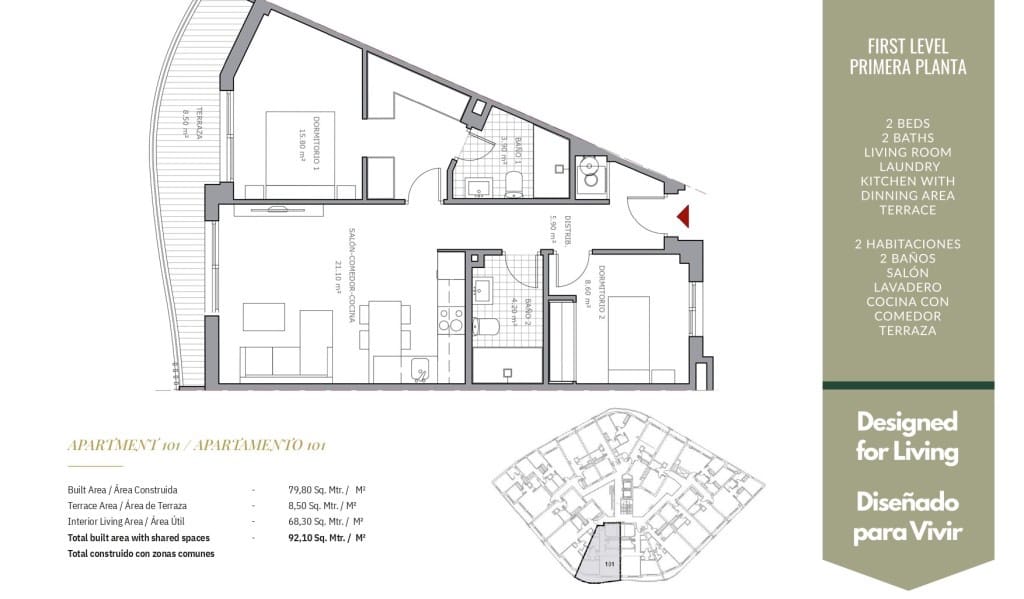 1 bedroom Apartment for sale in Mijas Costa with pool garage - € 225,000 (Ref: 9735275)