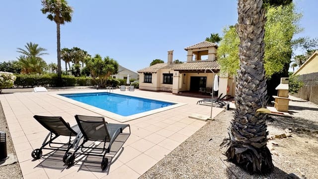 Chalet de 3 habitaciones en Hacienda del Alamo, Fuente Alamo de Murcia en venta con piscina garaje - 455.000 € (Ref: 10026255)