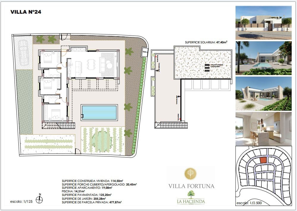 3 quarto Moradia para venda em Hacienda del Alamo com piscina garagem - 444 900 € (Ref: 10076988)