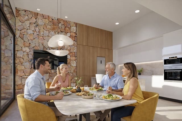 Chalet de 3 habitaciones en Hacienda del Alamo, Fuente Alamo de Murcia en venta con piscina garaje - 444.900 € (Ref: 10076988)