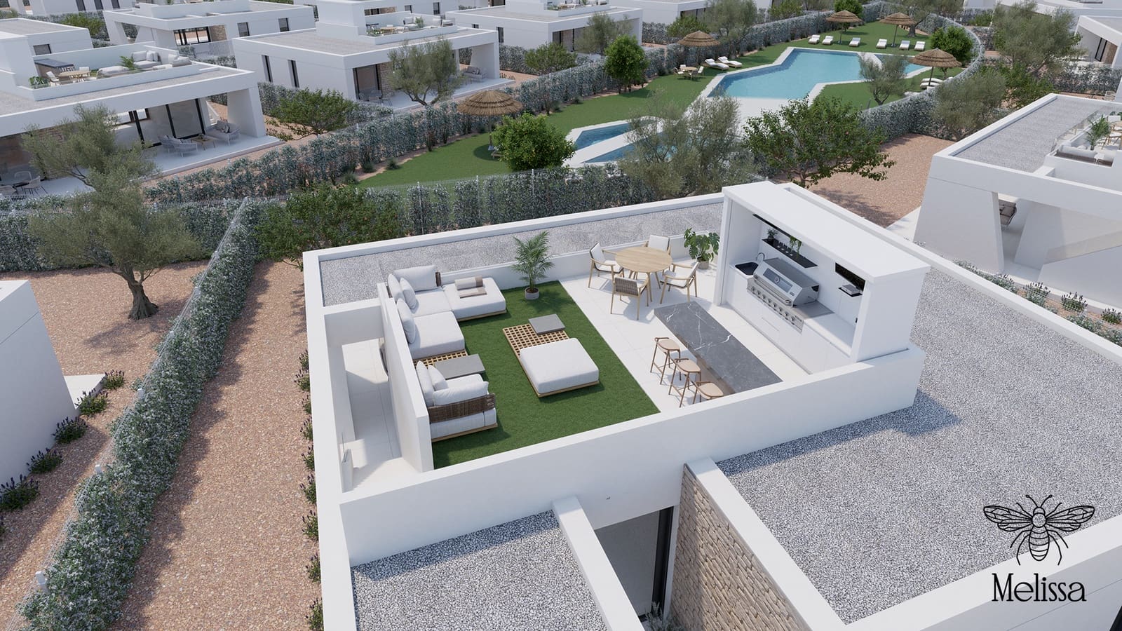 3 sovrum Villa till salu i Hacienda del Alamo med pool garage - 395 000 € (Ref: 10078536)