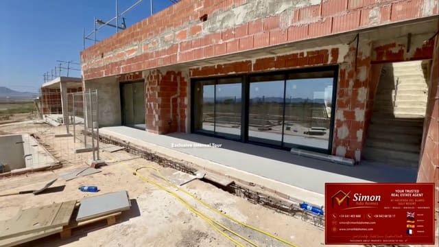 Chalet de 3 habitaciones en Hacienda del Alamo, Fuente Alamo de Murcia en venta con piscina garaje - 395.000 € (Ref: 10081499)