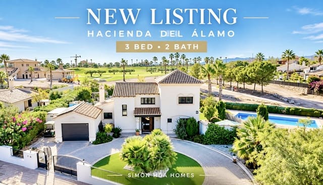 3 soveværelse Lejlighed til salg i Hacienda del Alamo, Fuente Alamo de Murcia med swimmingpool garage - € 499.950 (Ref: 10095359)