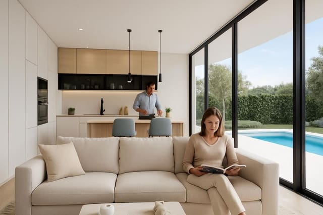 3 makuuhuone Huvila myytävänä paikassa Hacienda del Alamo, Fuente Alamo de Murcia mukana uima-altaan - 432 199 € (Ref: 9372212)